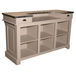 Meuble de bar 150cm en pin massif - Chester