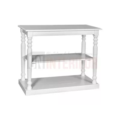 Petite table de mercerie en pin massif - Finsbury