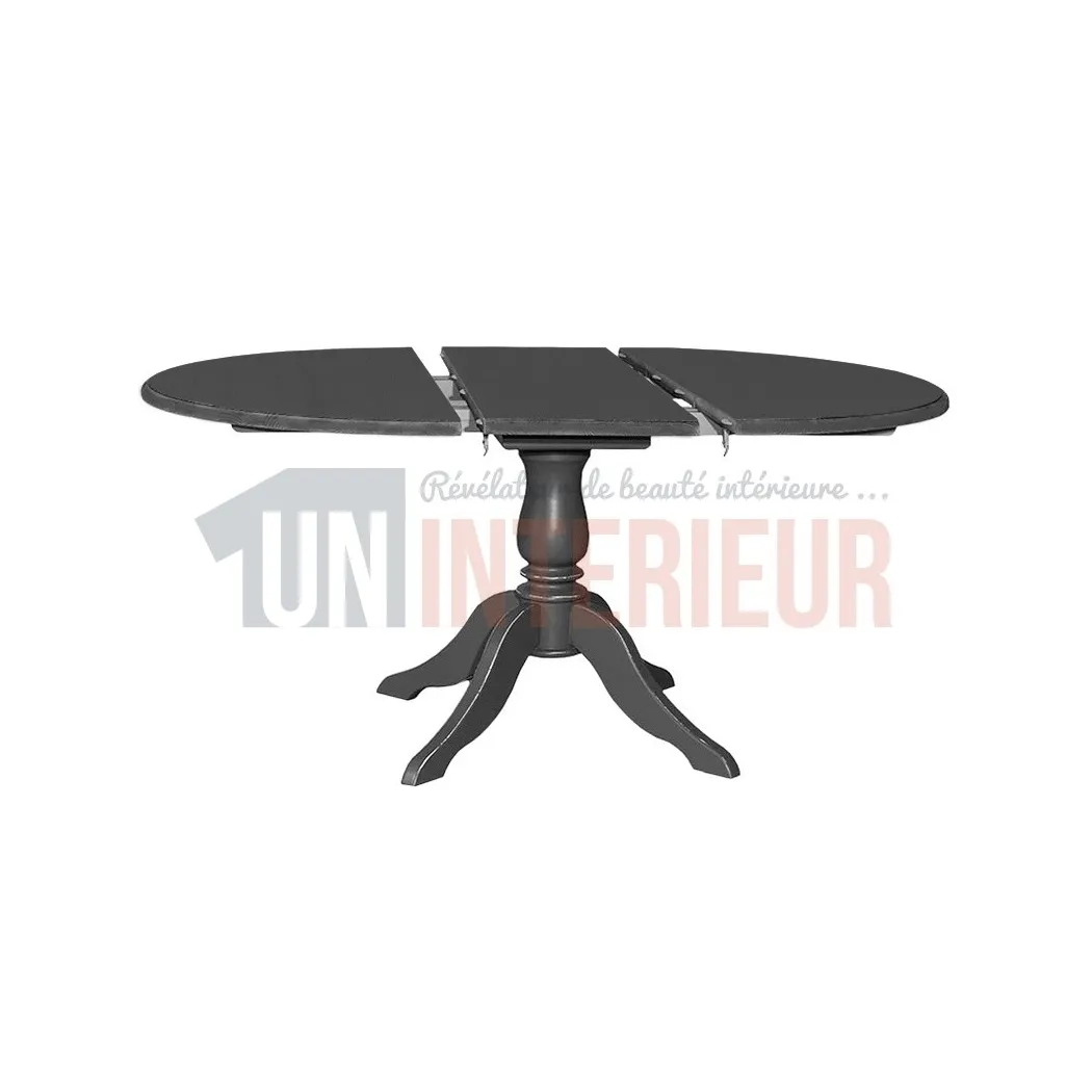 Table de repas modulable en pin massif, 6 à 8 personnes - Lyme