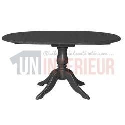 Table de repas modulable en pin massif, 6 à 8 personnes - Lyme