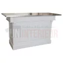 Ilot de cuisine haut en pin massif 180cm - Chester