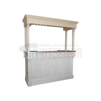 Evier deux bacs inox avec égouttoir et robinetterie