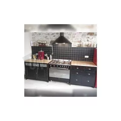 Plan de travail de cuisine en zinc 247 X 65 cm avec découpes- Zinc classique