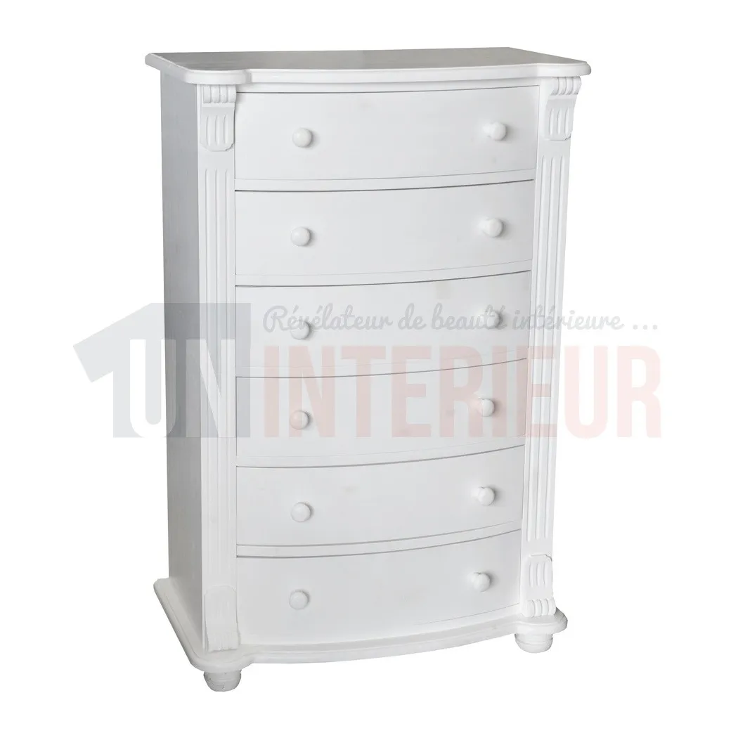 Grande commode en pin massif, 6 tiroirs - Lobley