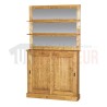 Meuble fond de comptoir de bar en pin massif 120cm - Glasgow