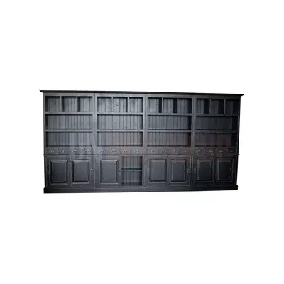 Ilot central de cuisine haut en chêne massif 180cm - Chester