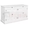 Buffet 4 portes en pin massif avec 2 tirettes - Straight