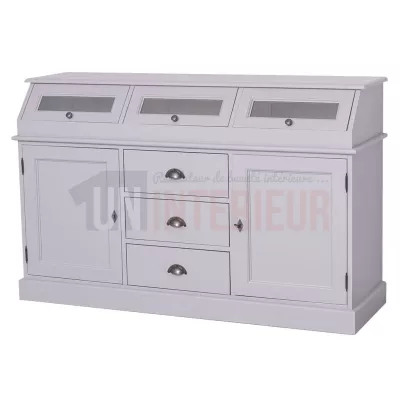 Meuble de métier en pin massif type meuble apothicaire - Apothecary