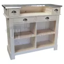 Meuble bar 120cm en pin massif - Chester