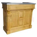 Meuble bar 120cm en pin massif - Chester