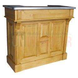 Meuble bar 120cm en pin massif - Chester