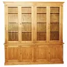 Bibliothèque directoire 4 portes, en pin massif - Directory