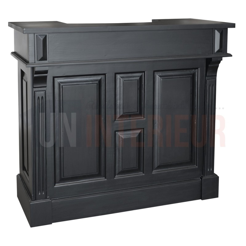 Meuble bar 120cm en pin massif - Chester