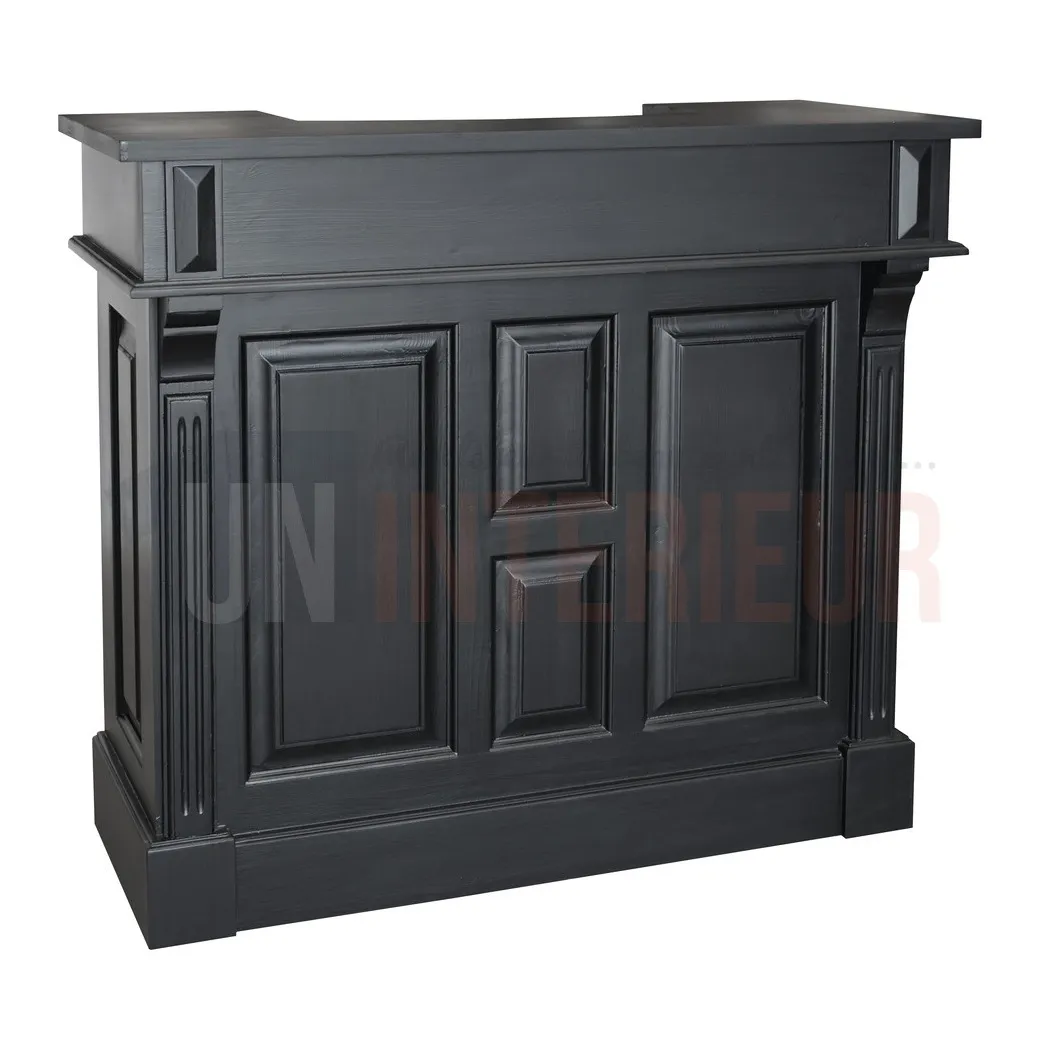 Meuble bar 120cm en pin massif - Chester