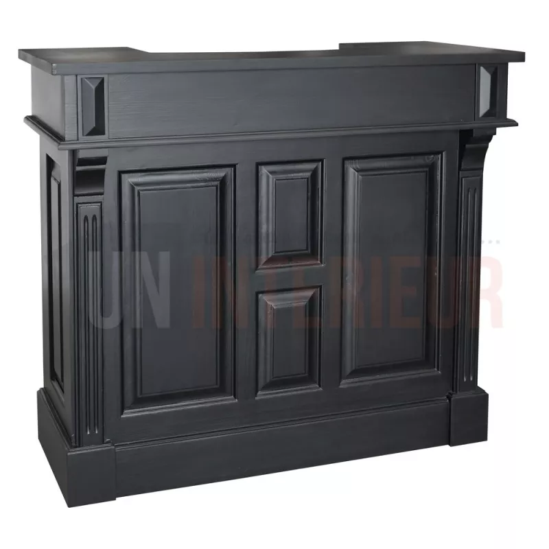 Meuble bar 120cm en pin massif - Chester