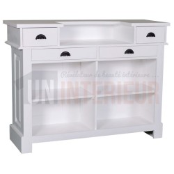 Meuble bar 120cm en pin massif - Chester