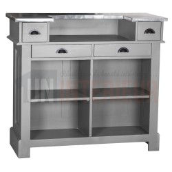 Meuble bar 120cm en pin massif - Chester