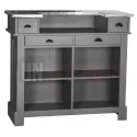 Meuble bar 120cm en pin massif - Chester
