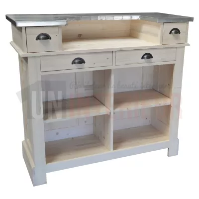 Comptoir de bar 140cm en pin massif - Chester