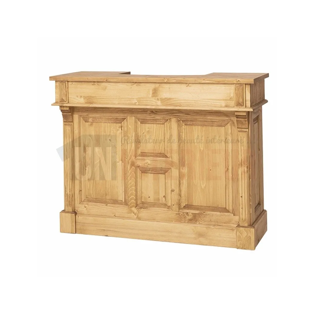 Comptoir de bar 140cm en pin massif - Chester