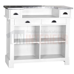 Comptoir de bar 140cm en pin massif - Chester