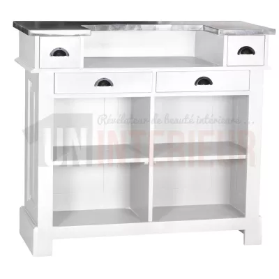 Comptoir de bar 140cm en pin massif - Chester