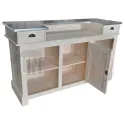Meuble de bar 150cm en pin massif - Chester