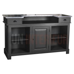 Meuble de bar 150cm en pin massif - Chester