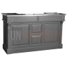 Meuble de bar 150cm en pin massif - Chester