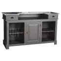 Meuble de bar 150cm en pin massif - Chester