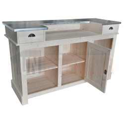 Comptoir de bar en pin massif 160cm - Chester
