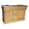 Comptoir de bar en pin massif 160cm - Chester