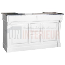 Comptoir de bar en pin massif 160cm - Chester