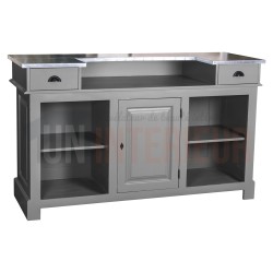 Comptoir de bar en pin massif 160cm - Chester