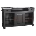 Comptoir de bar ou meuble bar en pin massif 180cm - Chester
