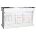 Comptoir de bar ou meuble bar en pin massif 180cm - Chester