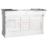 Comptoir de bar ou meuble bar en pin massif 180cm - Chester