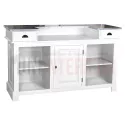 Comptoir de bar ou meuble bar en pin massif 180cm - Chester