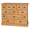 Meuble fond de comptoir de bar en pin massif 120cm - Glasgow