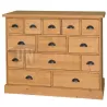 Meuble fond de comptoir de bar en pin massif 120cm - Glasgow