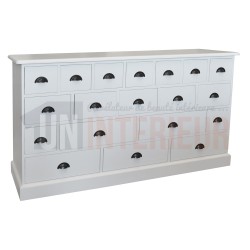 Meuble de mercerie en pin massif, 13 tiroirs - James