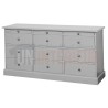 Meuble de mercerie en pin massif ou commode basse - Leigh