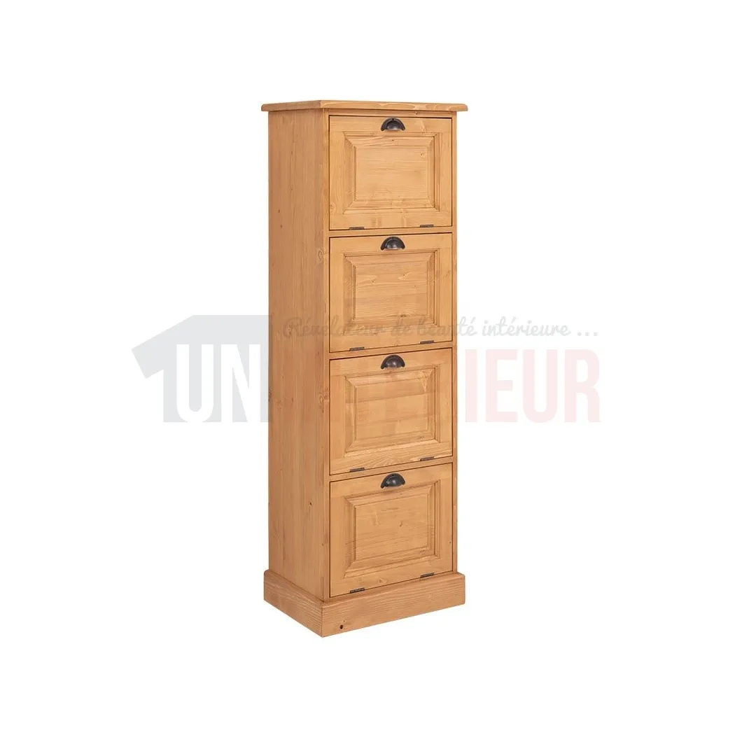 Rangement de bureau en pin massif ou classeur - Burrington