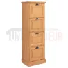 Rangement de bureau en pin massif ou classeur - Burrington