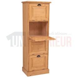 Rangement de bureau en pin massif ou classeur - Burrington