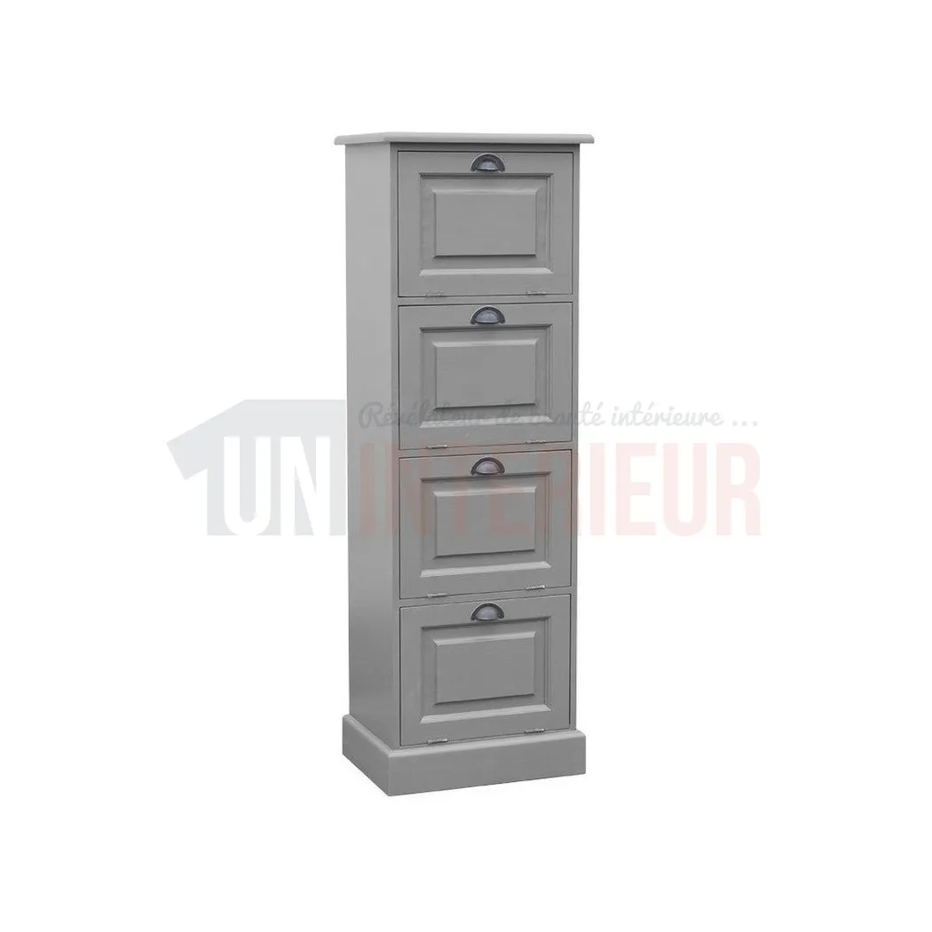 Rangement de bureau en pin massif ou classeur - Burrington