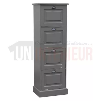 Rangement de bureau en pin massif ou classeur - Burrington