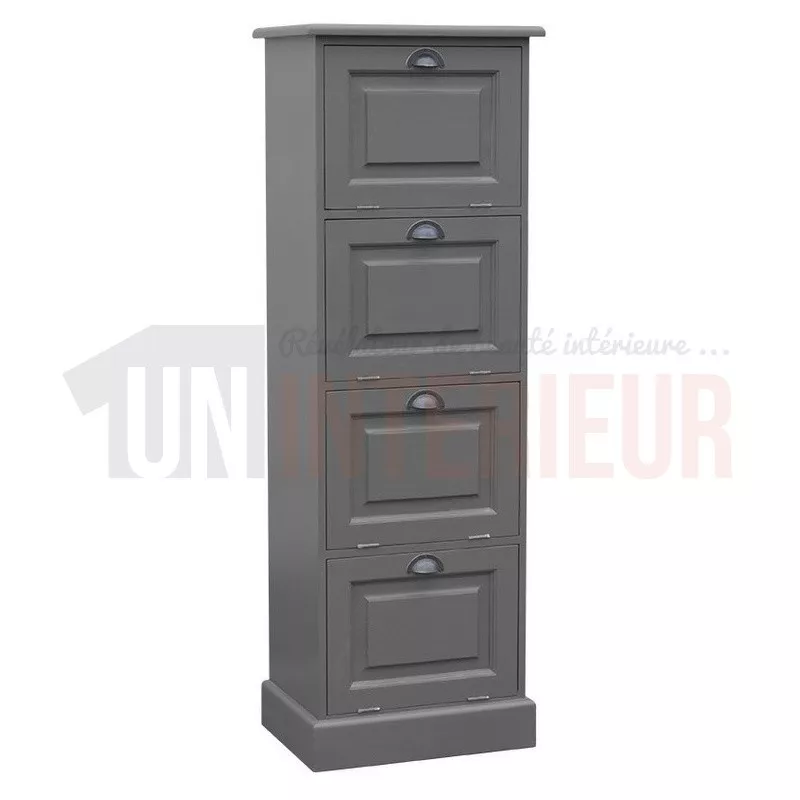 Rangement de bureau en pin massif ou classeur - Burrington
