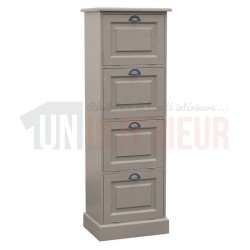 Rangement de bureau en pin massif ou classeur - Burrington