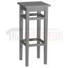 Tabouret de bar en pin massif sans dossier - Chester